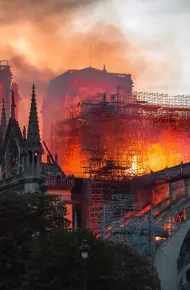 Notre-Dame On Fire